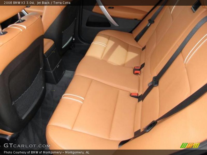 Jet Black / Terra Cotta 2008 BMW X3 3.0si