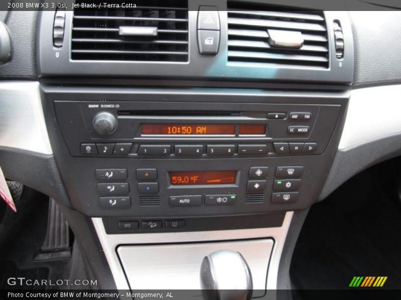 Jet Black / Terra Cotta 2008 BMW X3 3.0si