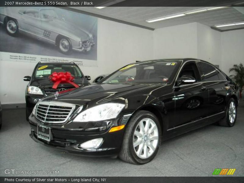 Black / Black 2007 Mercedes-Benz S 550 Sedan
