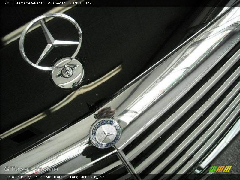 Black / Black 2007 Mercedes-Benz S 550 Sedan