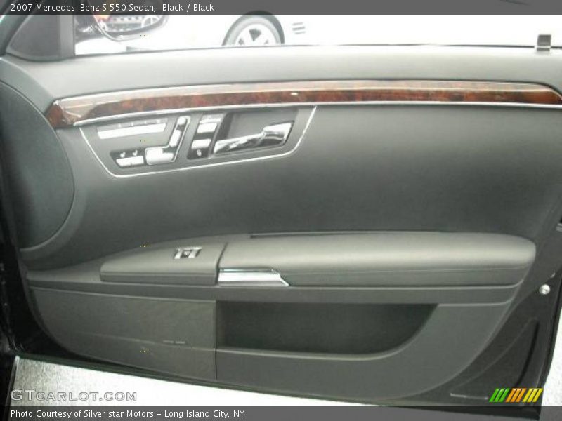 Black / Black 2007 Mercedes-Benz S 550 Sedan