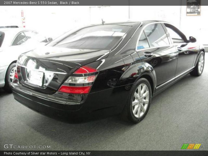 Black / Black 2007 Mercedes-Benz S 550 Sedan