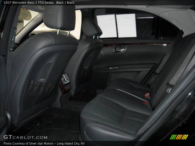 Black / Black 2007 Mercedes-Benz S 550 Sedan