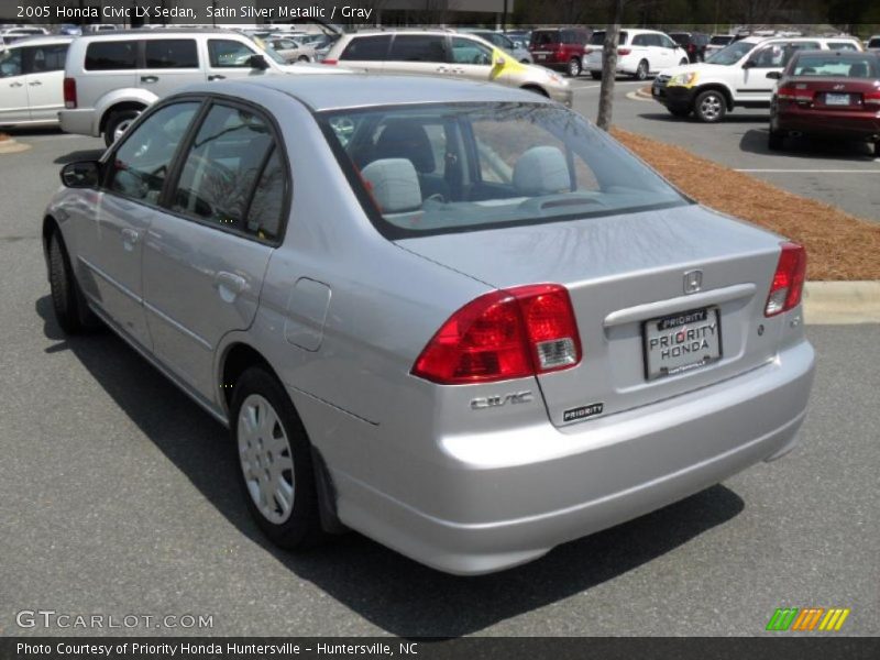 Satin Silver Metallic / Gray 2005 Honda Civic LX Sedan