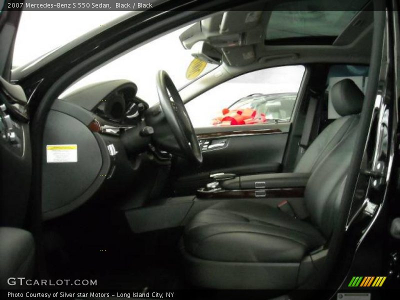 Black / Black 2007 Mercedes-Benz S 550 Sedan