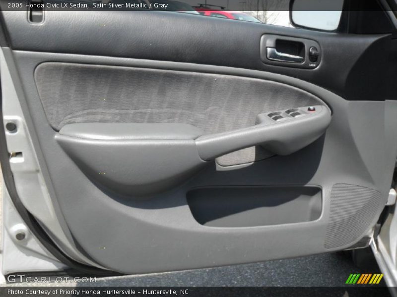 Satin Silver Metallic / Gray 2005 Honda Civic LX Sedan