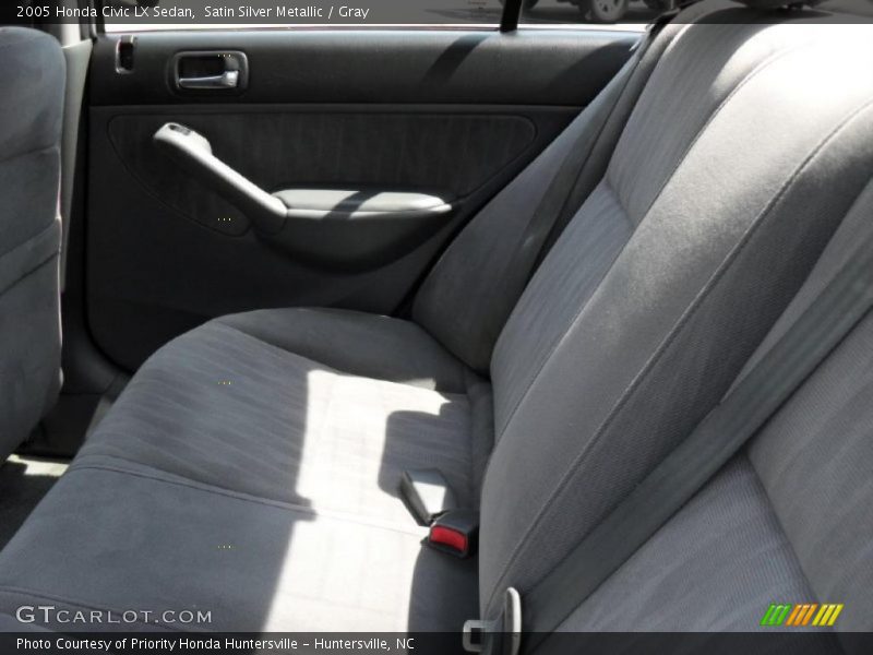 Satin Silver Metallic / Gray 2005 Honda Civic LX Sedan