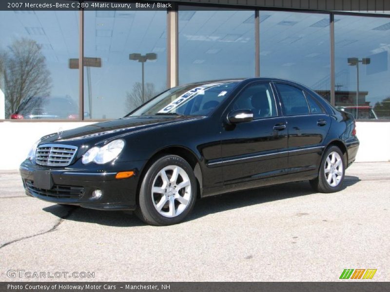 Black / Black 2007 Mercedes-Benz C 280 4Matic Luxury