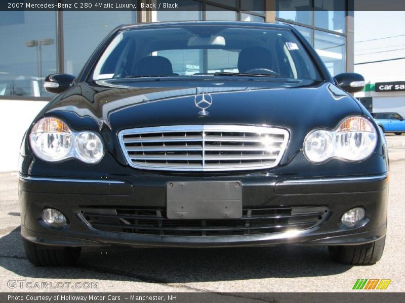 Black / Black 2007 Mercedes-Benz C 280 4Matic Luxury