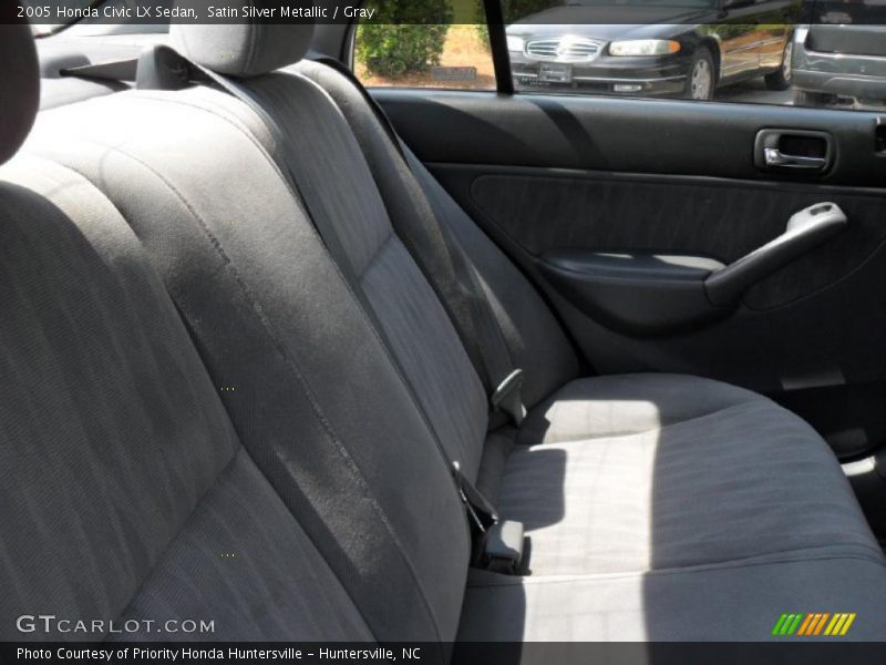 Satin Silver Metallic / Gray 2005 Honda Civic LX Sedan