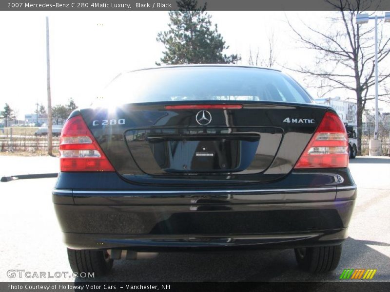 Black / Black 2007 Mercedes-Benz C 280 4Matic Luxury