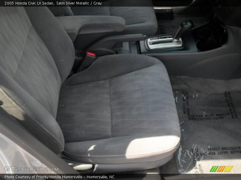 Satin Silver Metallic / Gray 2005 Honda Civic LX Sedan