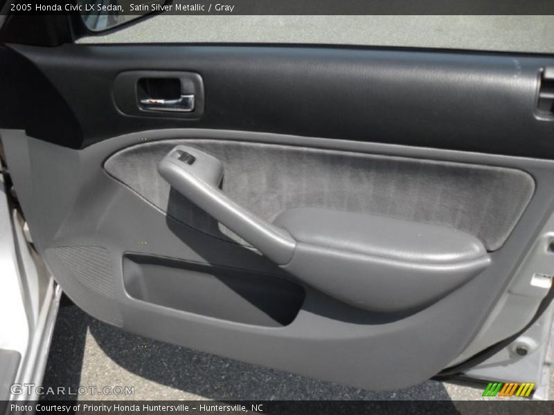 Satin Silver Metallic / Gray 2005 Honda Civic LX Sedan