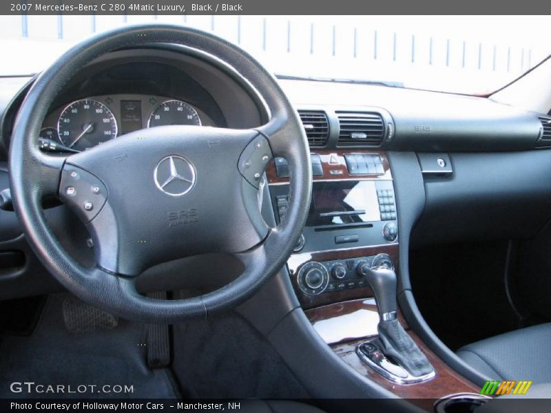 Black / Black 2007 Mercedes-Benz C 280 4Matic Luxury