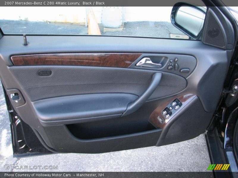 Black / Black 2007 Mercedes-Benz C 280 4Matic Luxury