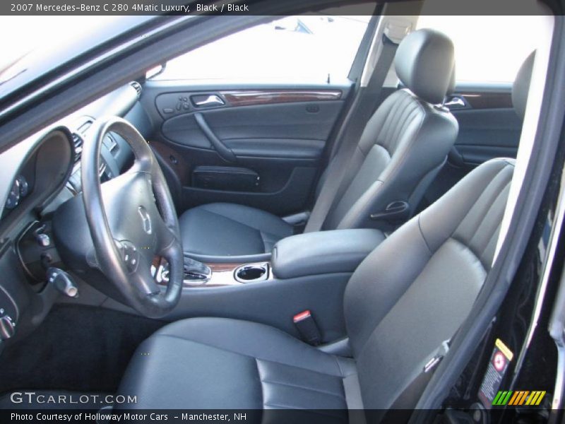 Black / Black 2007 Mercedes-Benz C 280 4Matic Luxury