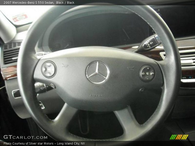Black / Black 2007 Mercedes-Benz S 550 Sedan