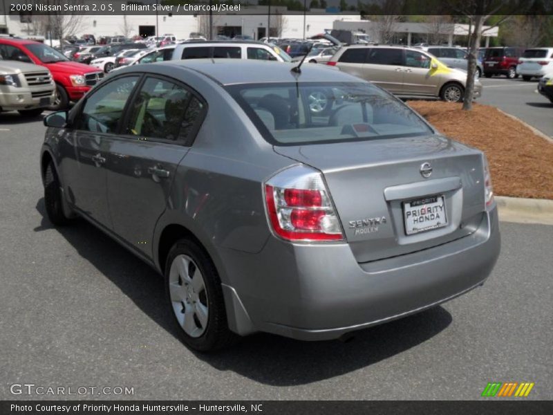 Brilliant Silver / Charcoal/Steel 2008 Nissan Sentra 2.0 S