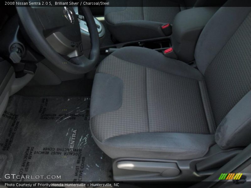 Brilliant Silver / Charcoal/Steel 2008 Nissan Sentra 2.0 S