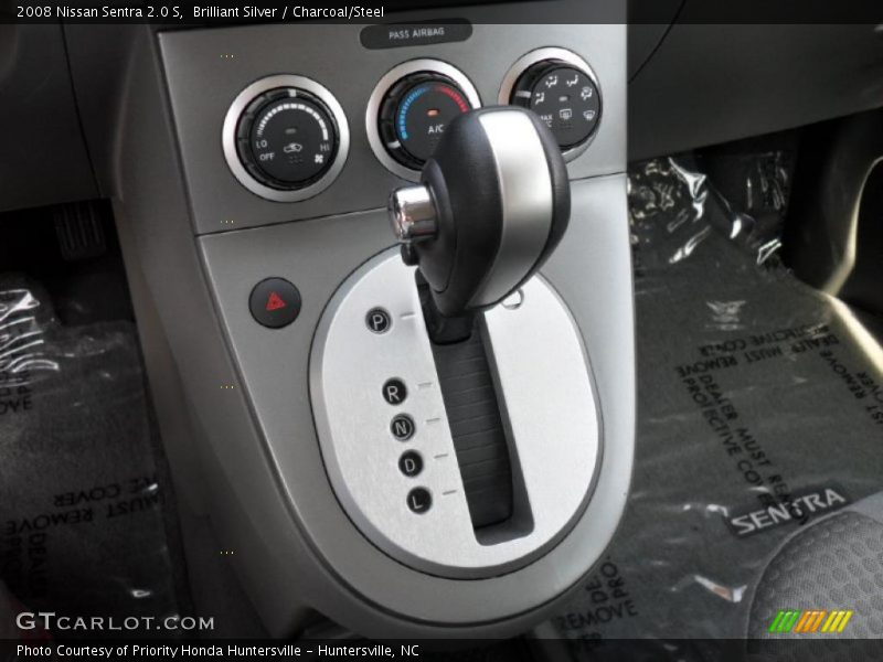 Brilliant Silver / Charcoal/Steel 2008 Nissan Sentra 2.0 S