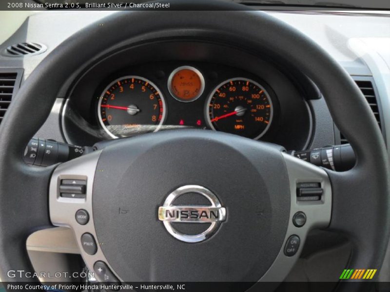 Brilliant Silver / Charcoal/Steel 2008 Nissan Sentra 2.0 S