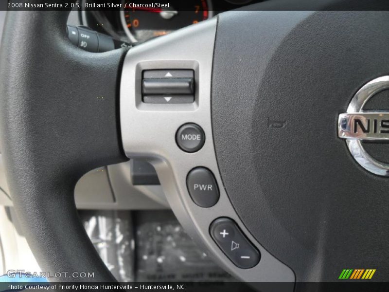Brilliant Silver / Charcoal/Steel 2008 Nissan Sentra 2.0 S