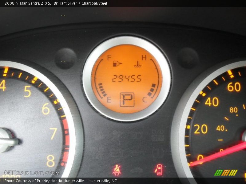 Brilliant Silver / Charcoal/Steel 2008 Nissan Sentra 2.0 S