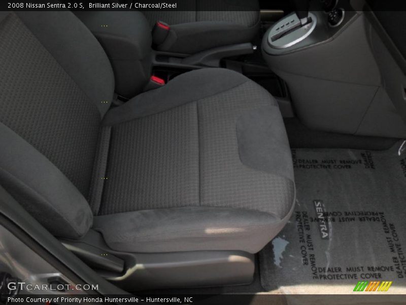 Brilliant Silver / Charcoal/Steel 2008 Nissan Sentra 2.0 S