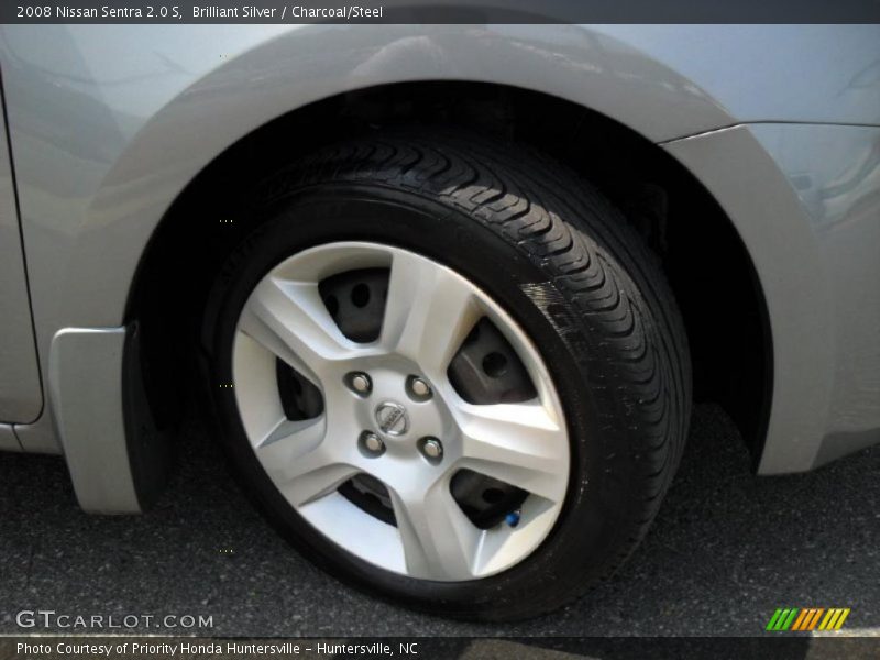 Brilliant Silver / Charcoal/Steel 2008 Nissan Sentra 2.0 S