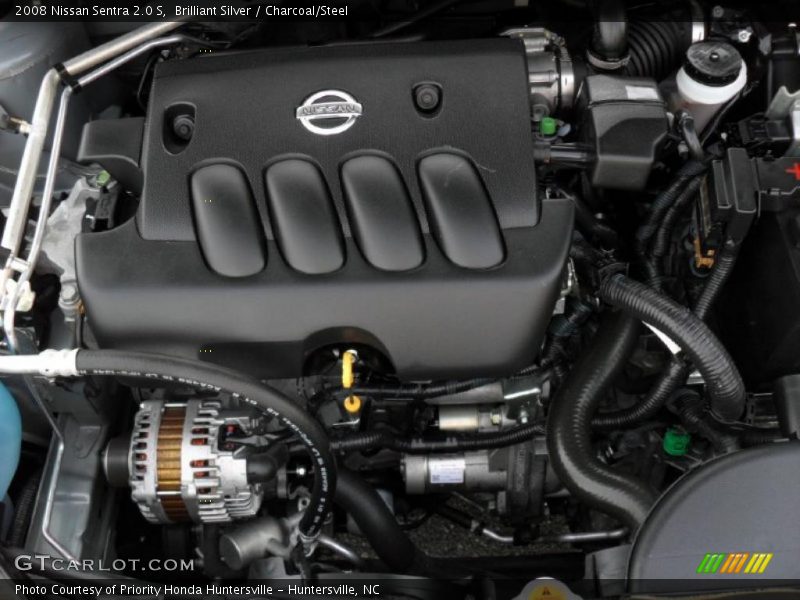 Brilliant Silver / Charcoal/Steel 2008 Nissan Sentra 2.0 S