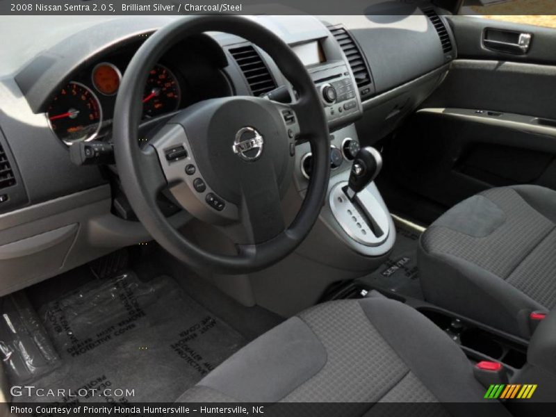 Brilliant Silver / Charcoal/Steel 2008 Nissan Sentra 2.0 S