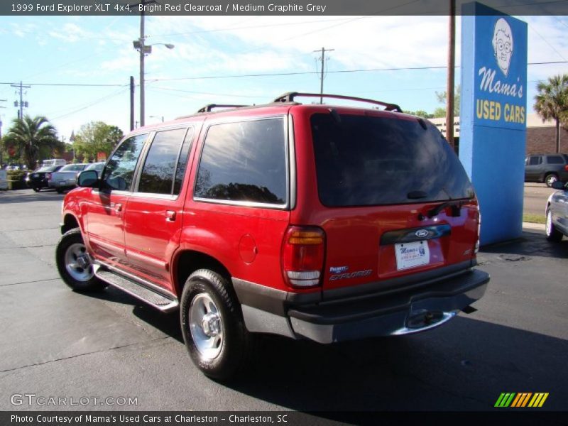 Bright Red Clearcoat / Medium Graphite Grey 1999 Ford Explorer XLT 4x4