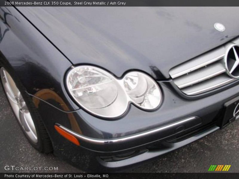 Steel Grey Metallic / Ash Grey 2008 Mercedes-Benz CLK 350 Coupe