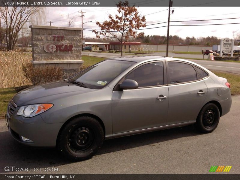 Carbon Gray / Gray 2009 Hyundai Elantra GLS Sedan
