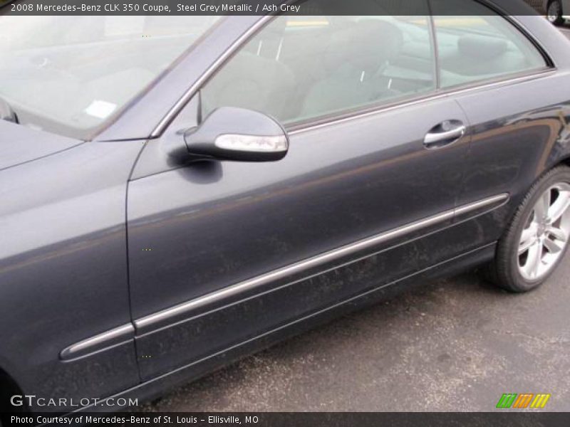 Steel Grey Metallic / Ash Grey 2008 Mercedes-Benz CLK 350 Coupe