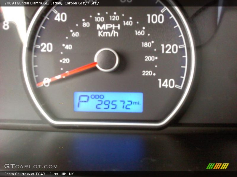 Carbon Gray / Gray 2009 Hyundai Elantra GLS Sedan