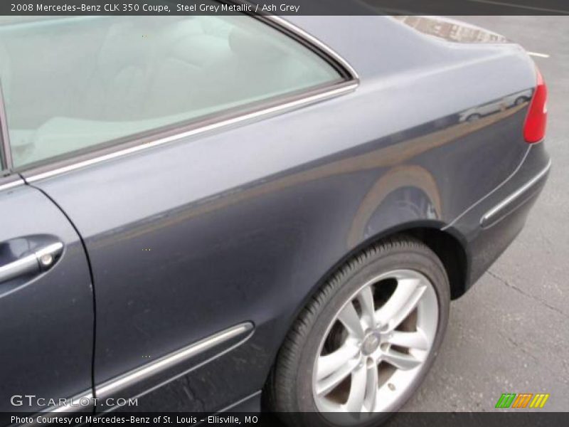 Steel Grey Metallic / Ash Grey 2008 Mercedes-Benz CLK 350 Coupe