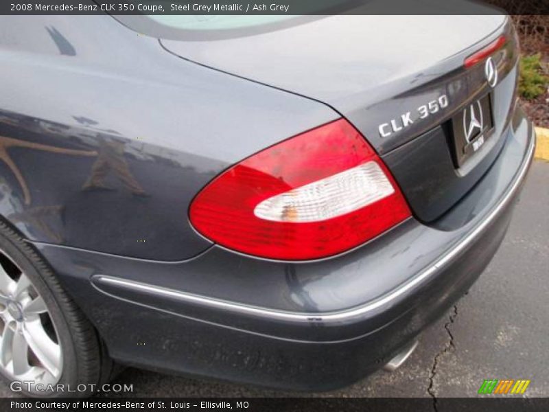 Steel Grey Metallic / Ash Grey 2008 Mercedes-Benz CLK 350 Coupe