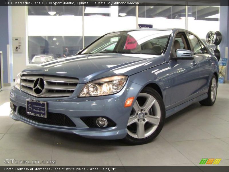 Quartz Blue Metallic / Almond/Mocha 2010 Mercedes-Benz C 300 Sport 4Matic