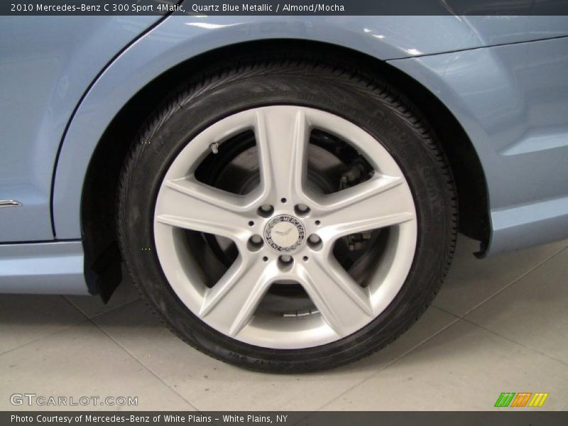 Quartz Blue Metallic / Almond/Mocha 2010 Mercedes-Benz C 300 Sport 4Matic