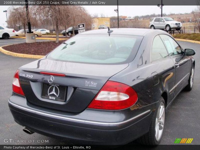 Steel Grey Metallic / Ash Grey 2008 Mercedes-Benz CLK 350 Coupe
