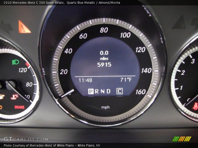 Quartz Blue Metallic / Almond/Mocha 2010 Mercedes-Benz C 300 Sport 4Matic