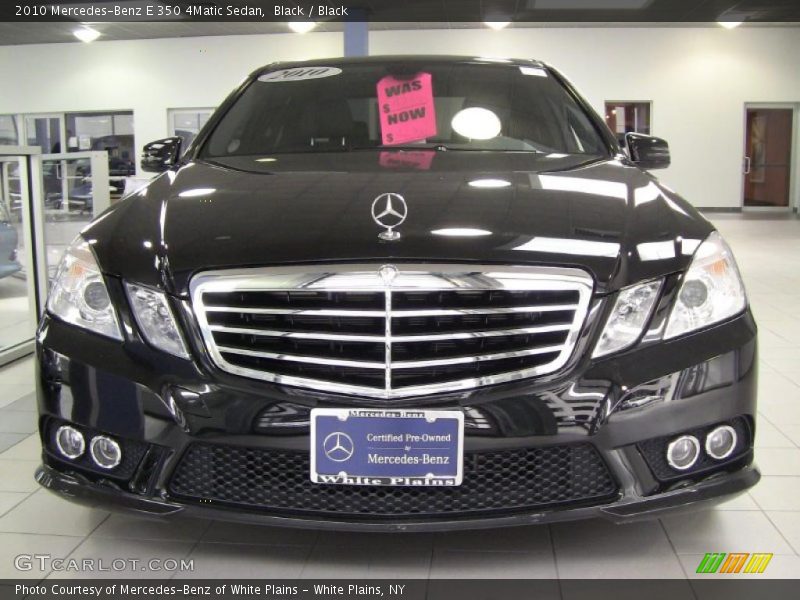 Black / Black 2010 Mercedes-Benz E 350 4Matic Sedan