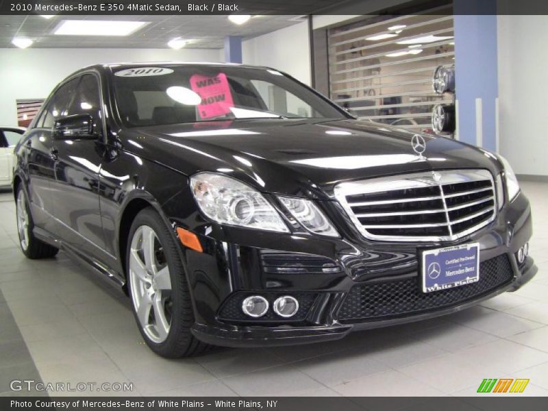 Black / Black 2010 Mercedes-Benz E 350 4Matic Sedan