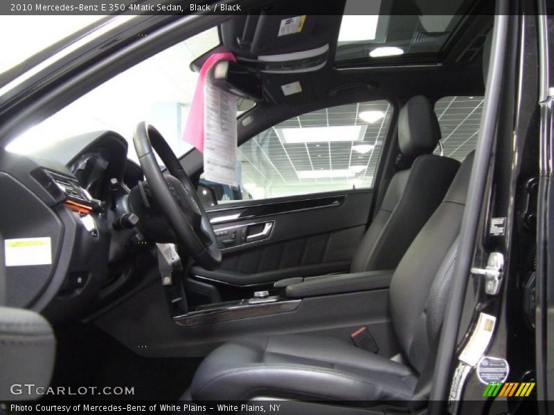 Black / Black 2010 Mercedes-Benz E 350 4Matic Sedan