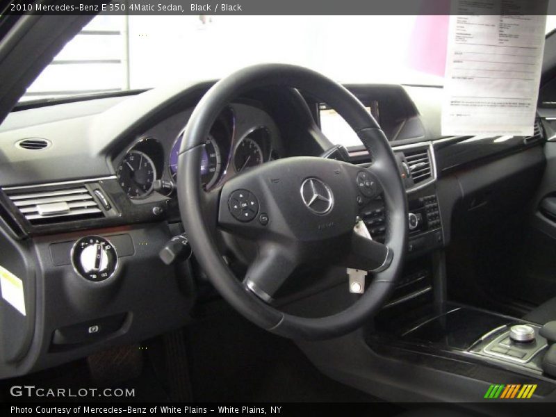Black / Black 2010 Mercedes-Benz E 350 4Matic Sedan