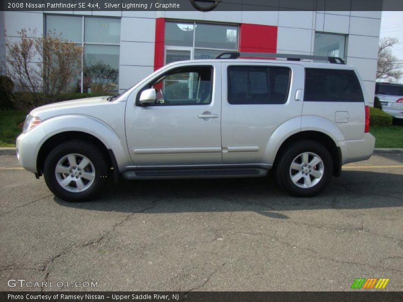 Silver Lightning / Graphite 2008 Nissan Pathfinder SE 4x4
