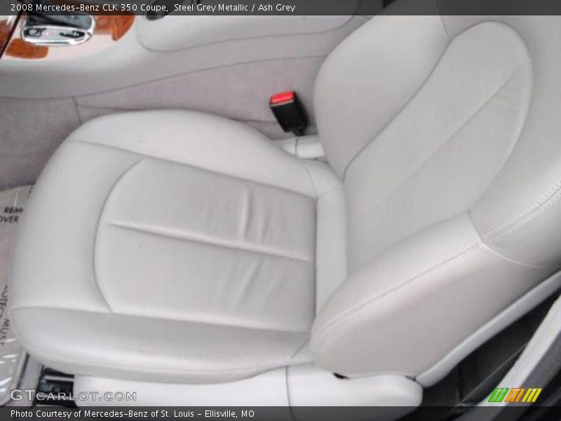 Steel Grey Metallic / Ash Grey 2008 Mercedes-Benz CLK 350 Coupe