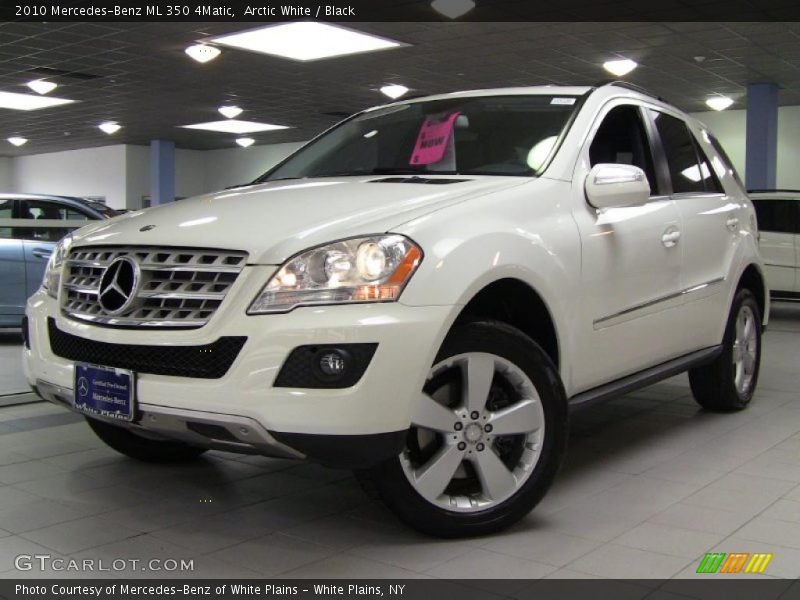 Arctic White / Black 2010 Mercedes-Benz ML 350 4Matic