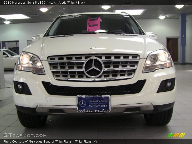 Arctic White / Black 2010 Mercedes-Benz ML 350 4Matic